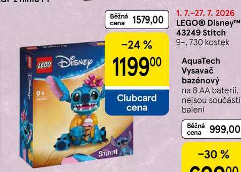 LEGO® Disney™ 43249 Stitch 9+, 730 kostek