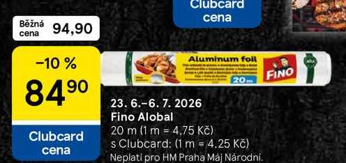 Fino Alobal, 20 m