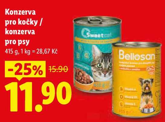 Konzerva pro kočky / konzerva pro psy 415 g