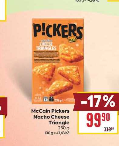 McCain Pickers Nacho Cheese Triangle 230 g