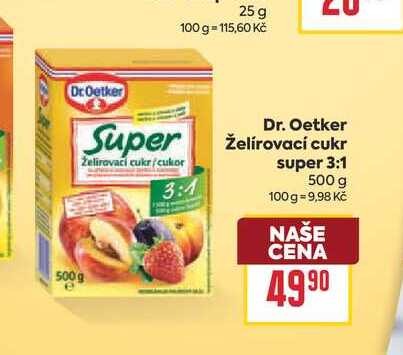 Dr. Oetker Želírovací cukr super 3:1 500 g