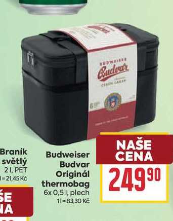 Budweiser Budvar Originál thermobag 6x 0,5 1, plech 