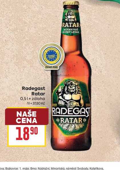 Radegast Ratar 0,5l 