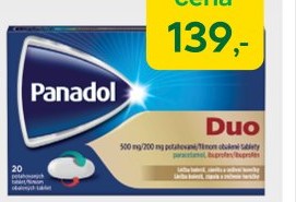 Panadol Duo 500 mg/200 mg 20 potahovaných tablet