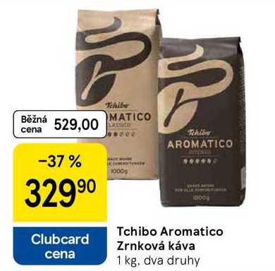 Tchibo Aromatico Zrnková káva, 1 kg, dva druhy 