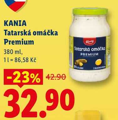 KANIA Tatarská omáčka Premium, 380 ml 