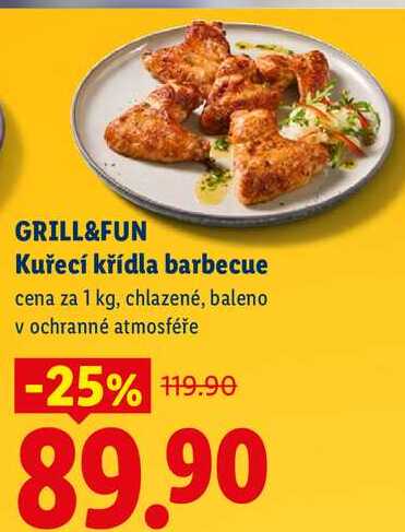 GRILL&FUN Kuřecí křídla barbecue, cena za 1 kg