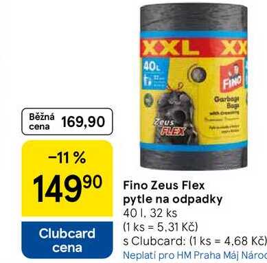 Fino Zeus Flex pytle na odpadky, 40 l, 32 ks 