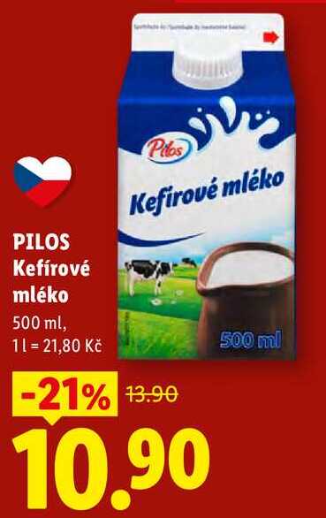 PILOS Kefírové mléko, 500 ml