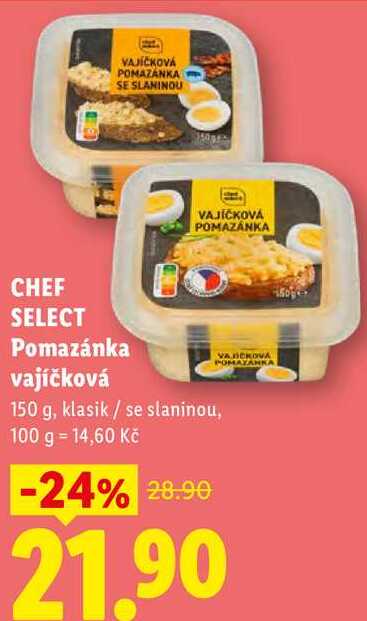 CHEF SELECT Pomazánka vajíčková, 150 g