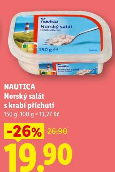 NAUTICA Norský salát s krabí příchutí, 150 g 