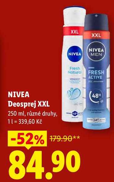 NIVEA Deosprej XXL, 250 ml 