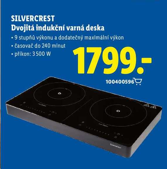 SILVERCREST Dvojitá indukční varná deska