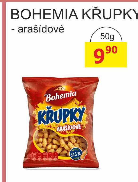 BOHEMIA KŘUPKY arašídové 50g