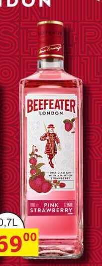 BEEFEATER LONDON GIN PINK STRAWBERRY 0,7L 