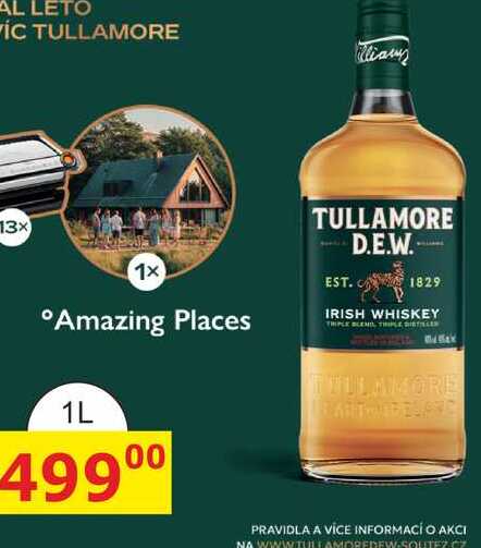 Tullamore Dew Irish whiskey 1l