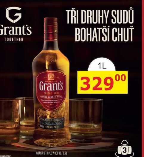 Grant's Triple Wood 1l 40%