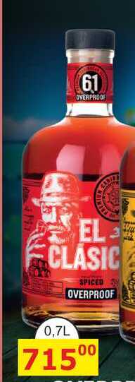 El Clásico Overproof 0,7l 61%