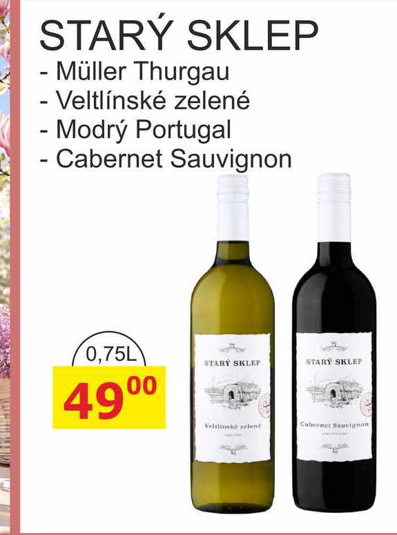STARÝ SKLEP -Müller Thurgau  0,75L 