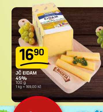 JČ EIDAM 45% 100 g 
