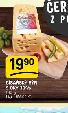 CÍSAŘSKÝ SÝR S OKY 30% 100 g