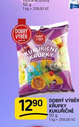 DOBRÝ VÝBĚR KŘUPKY KUKUŘIČNÉ 50 g