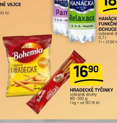 HRADECKÉ TYČINKY vybrané druhy 90-100 g
