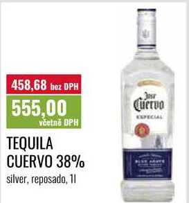 TEQUILA CUERVO 38% 1l