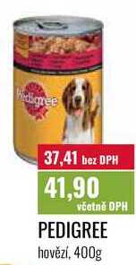 PEDIGREE, hovězí, 400g