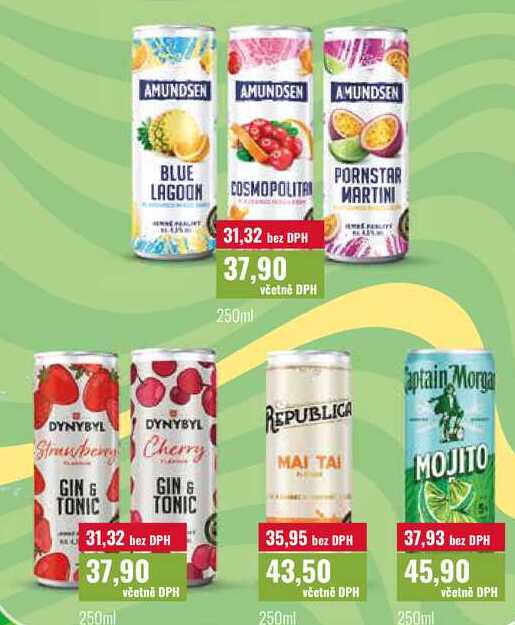 Míchané nápoje 250ml