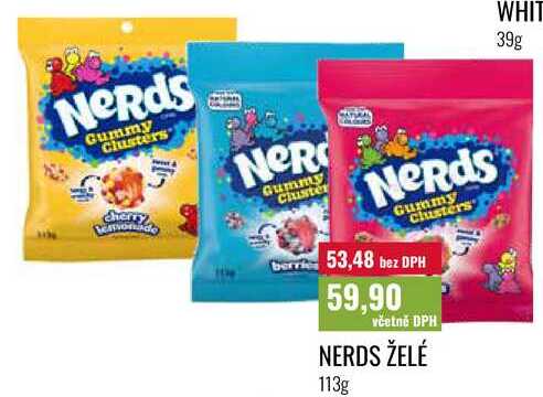 NERDS ŽELÉ, 113g