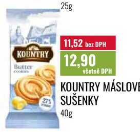 KOUNTRY MÁSLOVE SUŠENKY, 40g