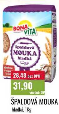 ŠPALDOVÁ MOUKA hladká, 1Kg 