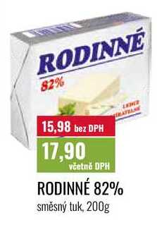 RODINNÉ 82% 200g