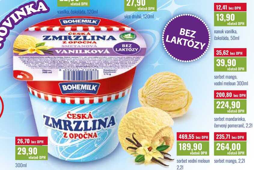 Česká zmrzlina z Opočna 300ml