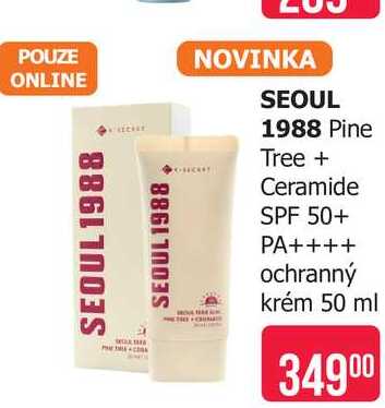 SEOUL 1988 Pine Tree + Ceramide SPF 50+ PA++++ ochranný krém 50 ml