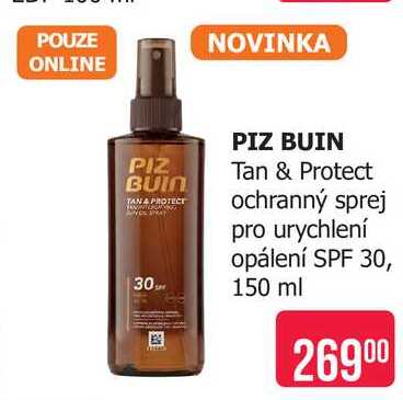PIZ BUIN Tan & Protect ochranný sprej pro urychlení opálení SPF 30, 150 ml