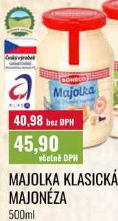 MAJOLKA KLASICKÁ MAJONÉZA, 500ml