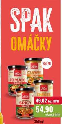 SPAK OMÁČKY, 350ml