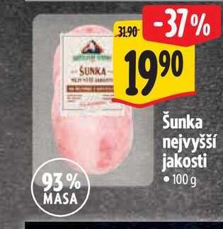 Šunka nejvyšší jakosti 100 g