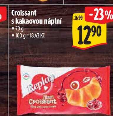 Croissant s kakaovou náplní 70g