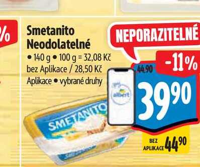 Smetanito Neodolatelné 140 g