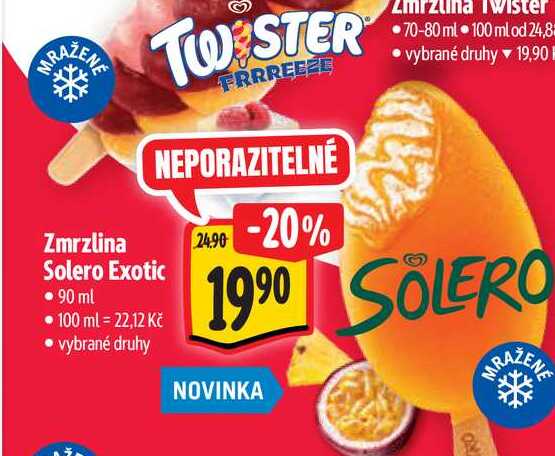 Zmrzlina Solero Exotic 90 ml