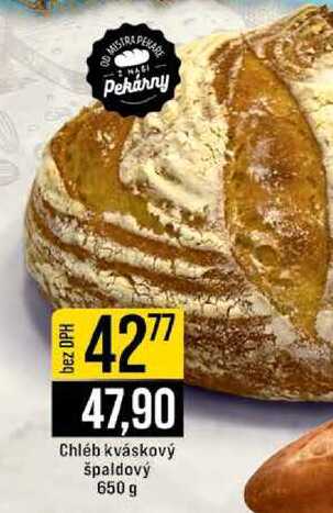 Chléb kváskový špaldový 650 g