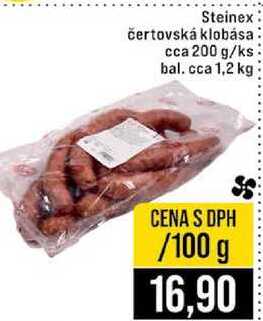 Steinex čertovská klobása cca 200 g bal cca 1,2 kg 100g