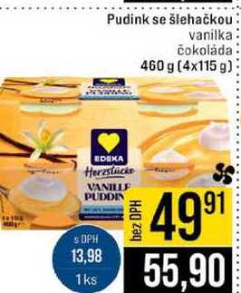 Pudink se šlehačkou vanilka čokoláda 460 g (4x115 g)