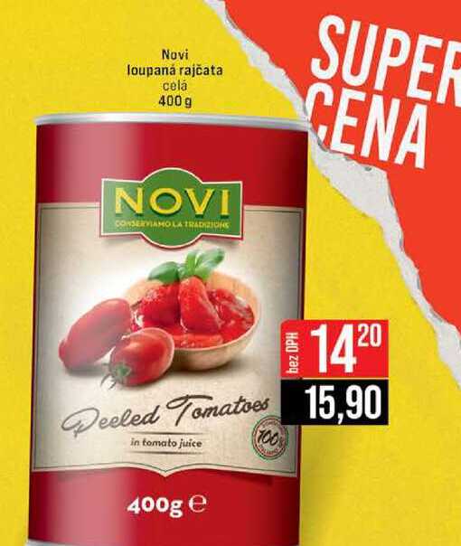 Novi loupaná rajčata celá 400 g