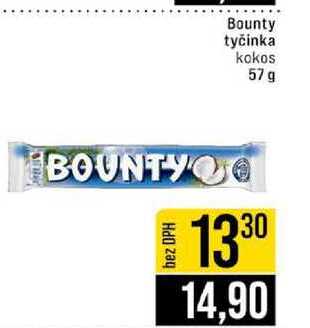 Bounty tyčinka kokos 57 g
