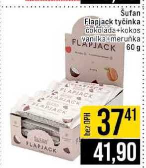 Šufan Flapjack tyčinka Cokolada+kokos vanilka meruňka 60g