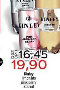 Kinley limonáda pink berry 250 ml